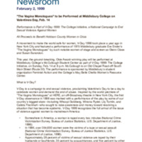 Middlebury Newsroom - %22The Vagina Monologues%22.pdf