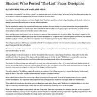 The Campus - %22Student Who Posted ‘The List’ Faces Discipline%22.pdf