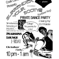 &quot;Surrender Your Booty!!!&quot; Pirate Dance Party poster