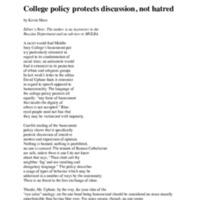 The Campus - %22College policy protects discussion, not hatred%22 .pdf
