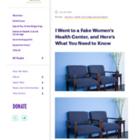 “I Went to a Fake Women’s Health Center, and Here’s What You Need to Know”