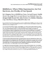 The Campus - %22Middlebury- Where White Supremacists, but Not Survivors, Are Worthy of Free Speech%22.pdf