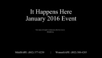 Winter 2016 IHH Storytelling Event