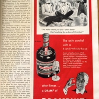 Ad for Drambuie, a sweet liqueur made from scotch whiskey, 44.